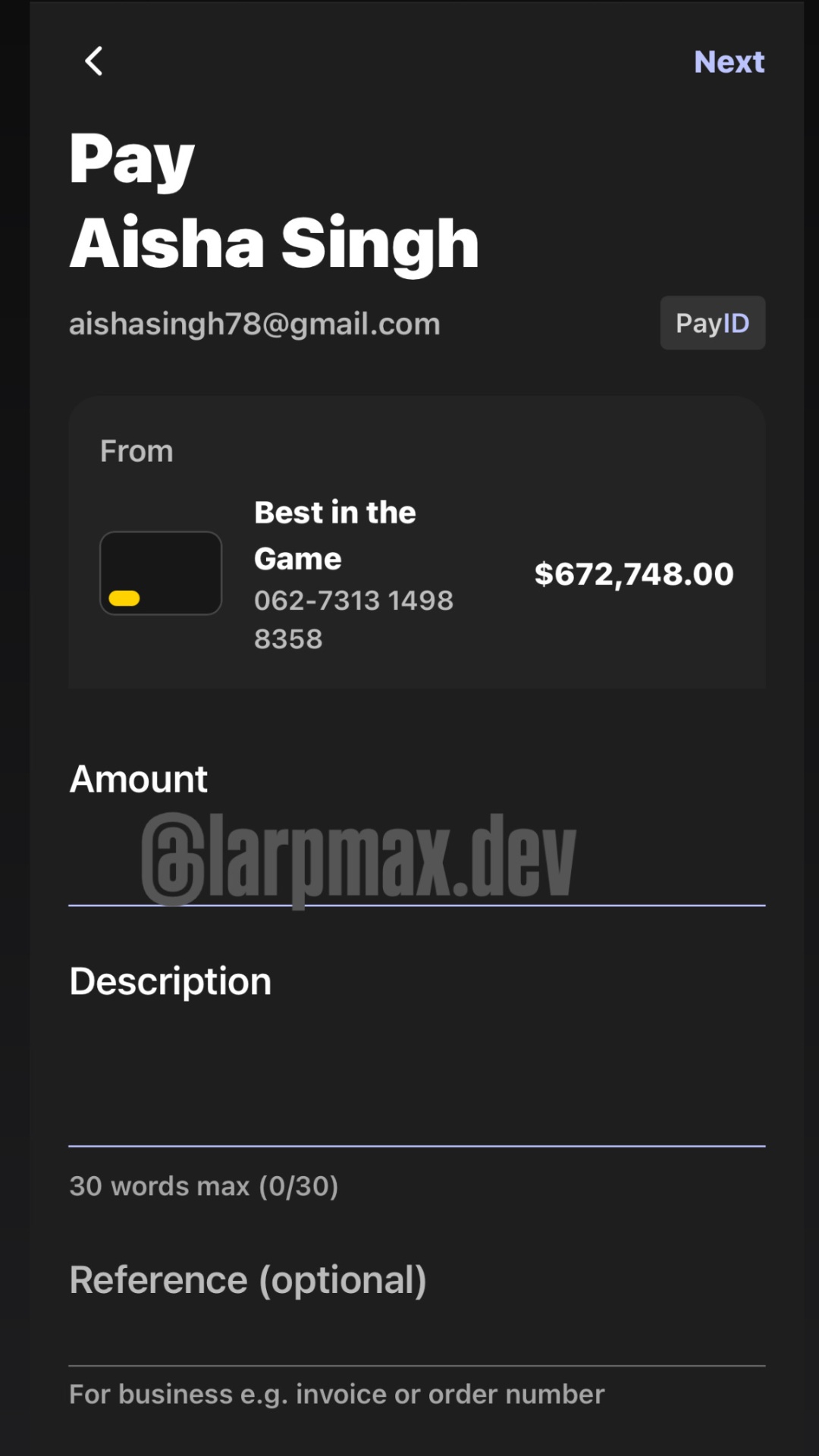 LarpMax pay